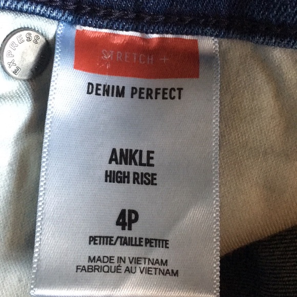 Express Ripped Ankle High Rise Jeans - Picture 8 of 16